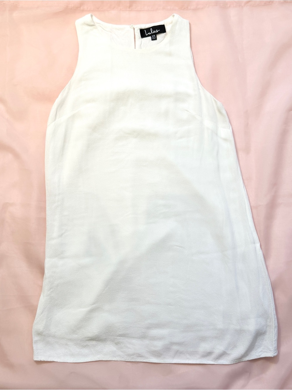 Lulus Women’s Sassy Sweetheart Sleeveless White Shift Mini Dress Size XS - Picture 5 of 11